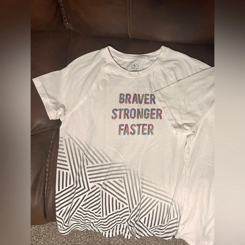 3 FOR 1: Kids White Graphic T-Shirts Set! Size 10.